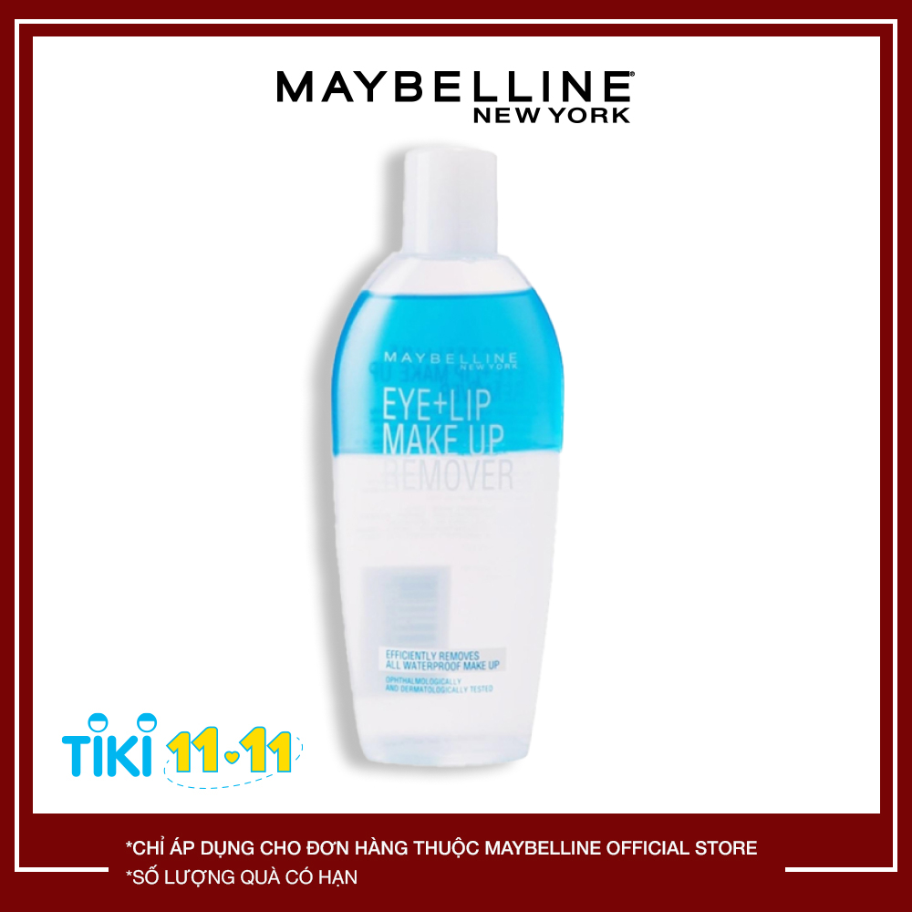 Nước Tẩy Trang Mắt Và Môi Chuyên Dụng 2 lớp Maybelline New York Eye &amp; Lip Makeup Remover 150ml