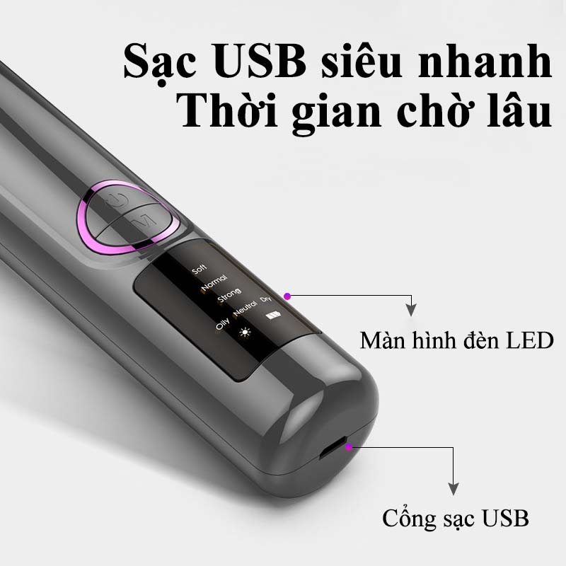 Máy Hút Mụn Đầu Đen Cầm Tay Ba Cấp Độ Hút Sạch Sâu Nang Lông Mụn Bã Nhờn Hiệu Quả Dụng Cụ Làm Sạch Lỗ Chân Lông 5 Đầu Hút Công Nghệ Nén Nóng Giúp Hút Mụn Cám Mụn Đầu Đen  - ML006