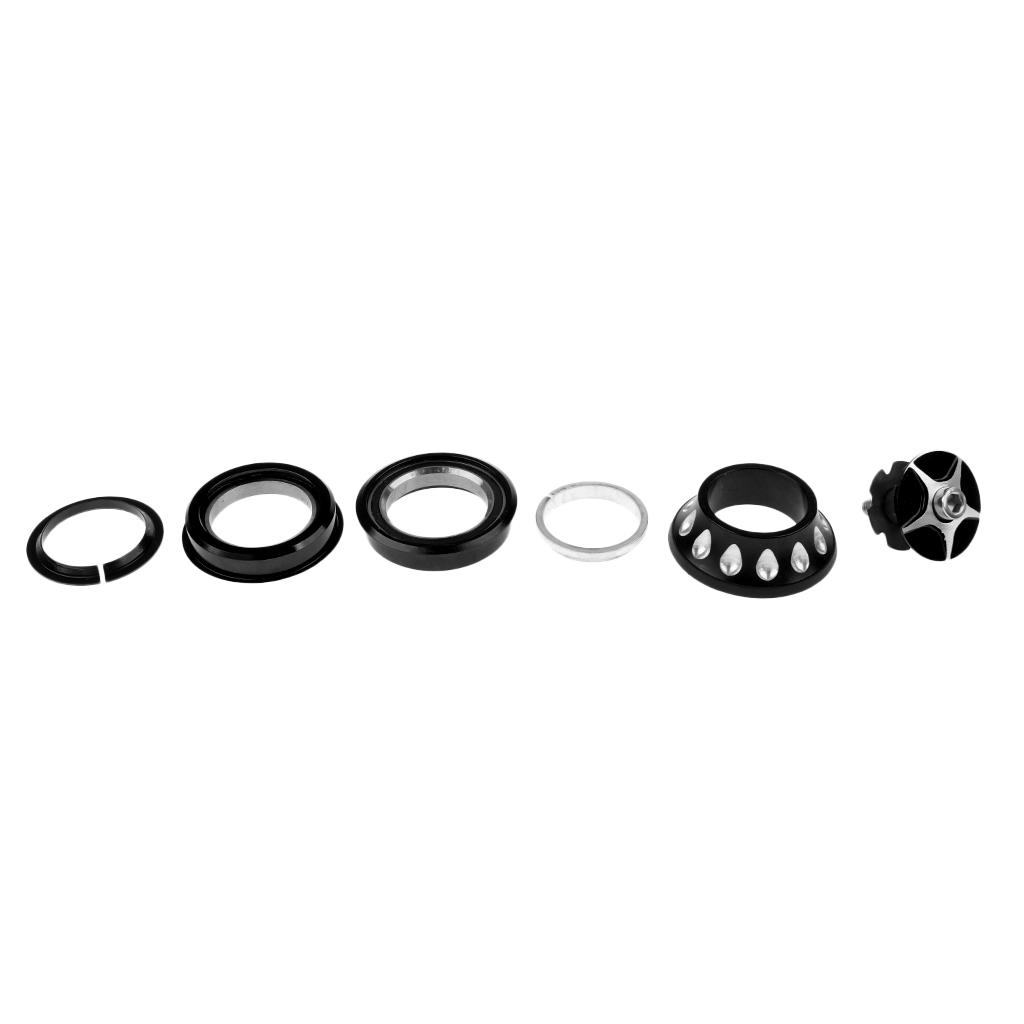 Threadless Bicycle Headset - Mountain Road Bike External Headset Bearings Cap for 44mm Tube Frame Bicycle Accessory