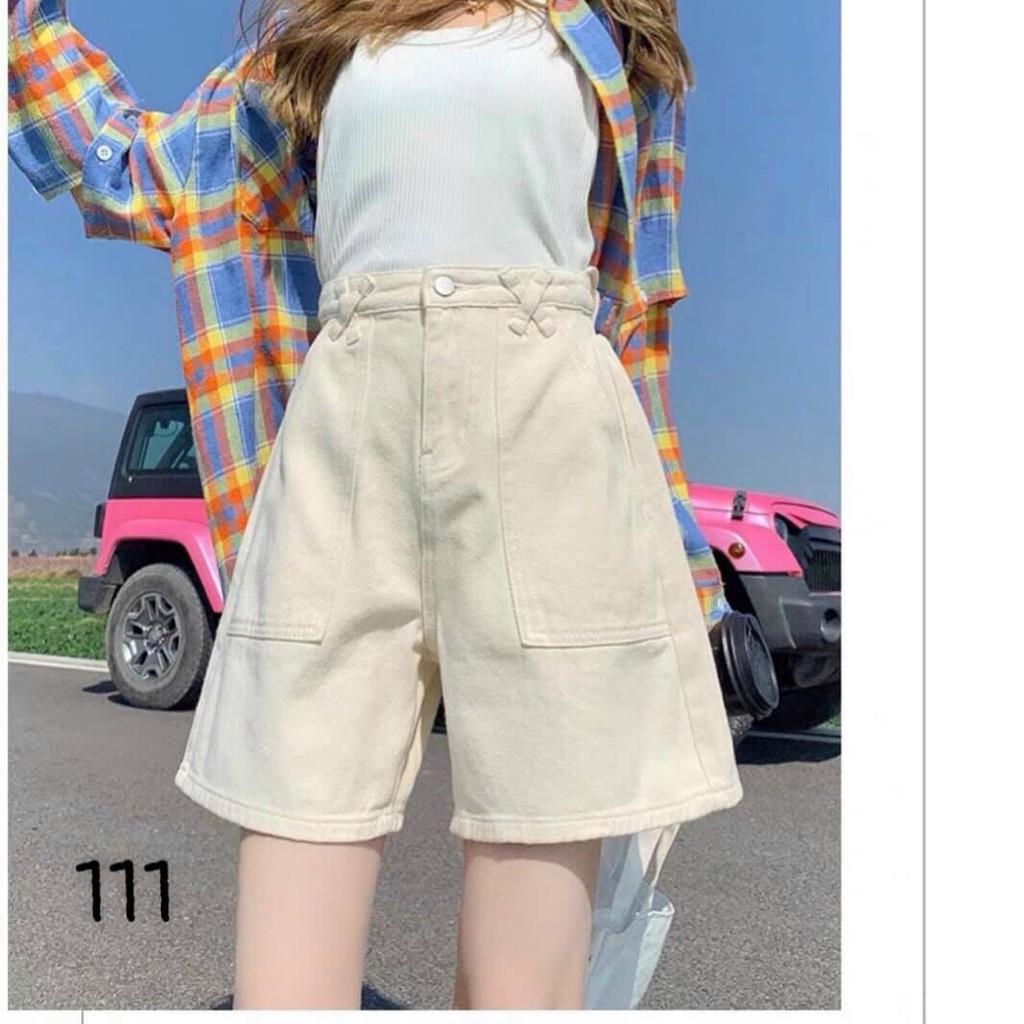 Quần Short Kaki Nữ Lưng Cao Dáng Suông Ulzzang (KKDC)