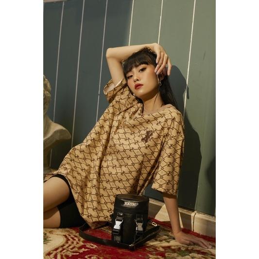 Túi da đeo chéo khoá kim loại cao cấp Box Bag XXME