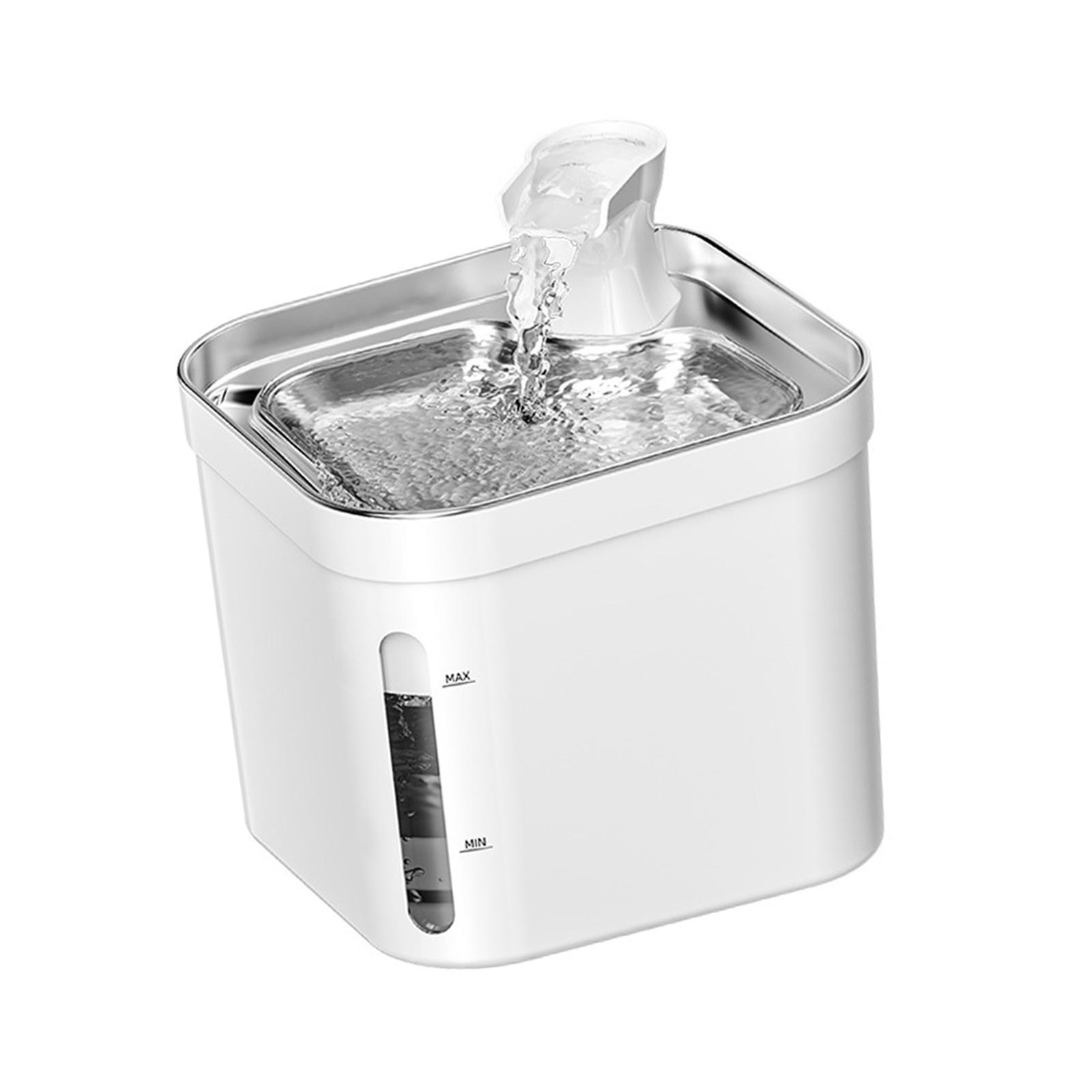 Automatic Dog Water Dispenser Mute Feeding Bowl, Portable Pet Drinking Feeder, 2.2L Cat Water Fountain for Cats Kitten Puppy Dogs Home