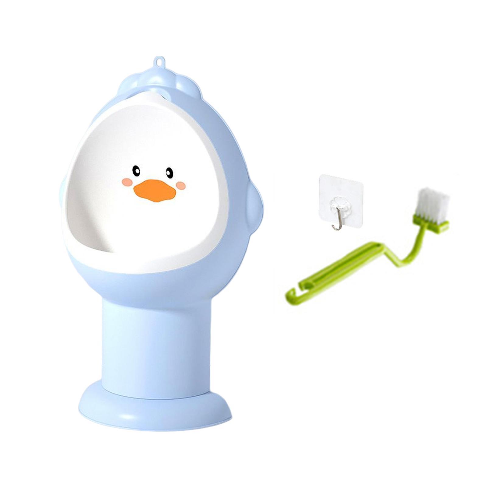 Children Stand Vertical Urinal Portable with Cleaning Brush for Bathroom
