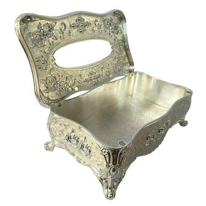 Hộp Đựng Khăn Giấy Bằng Hợp Kim Phong Cách Hoàng Gia - Hàng Cao Cấp KST