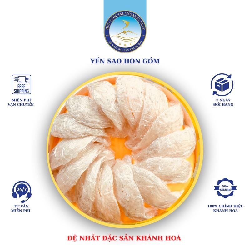 Yến Sào Khánh Hoà Tinh Chế Rút Lông Cao Cấp - Hộp 50/100 gram - Yến Sào Hòn Gốm Chính Hiệu Khánh Hoà - HG SALANGANES NEST