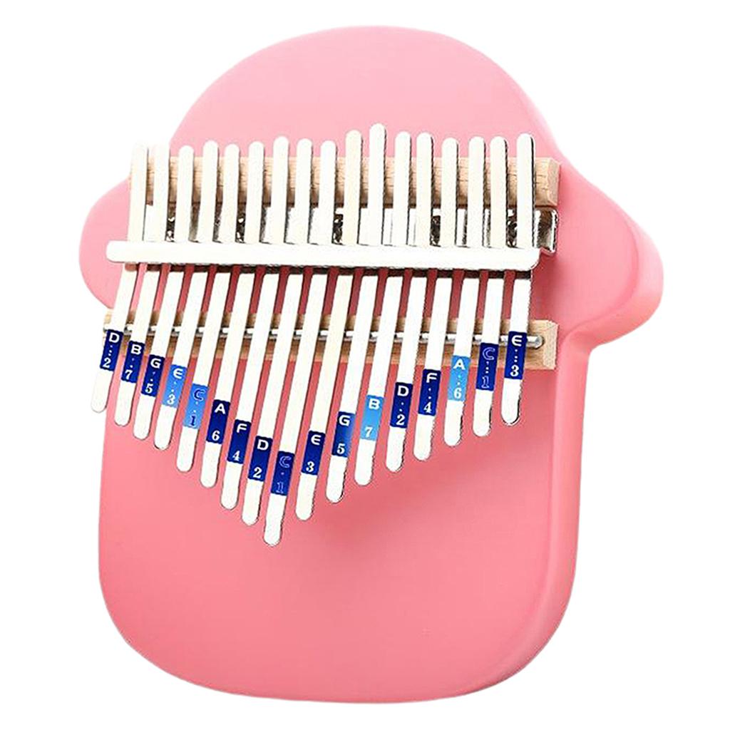 Kalimba 17 Keys Thumb Piano with Study Instruction and Tune Hammer, Portable Mbira Wood Finger Piano, Gift for Kids Adult Beginners Professional