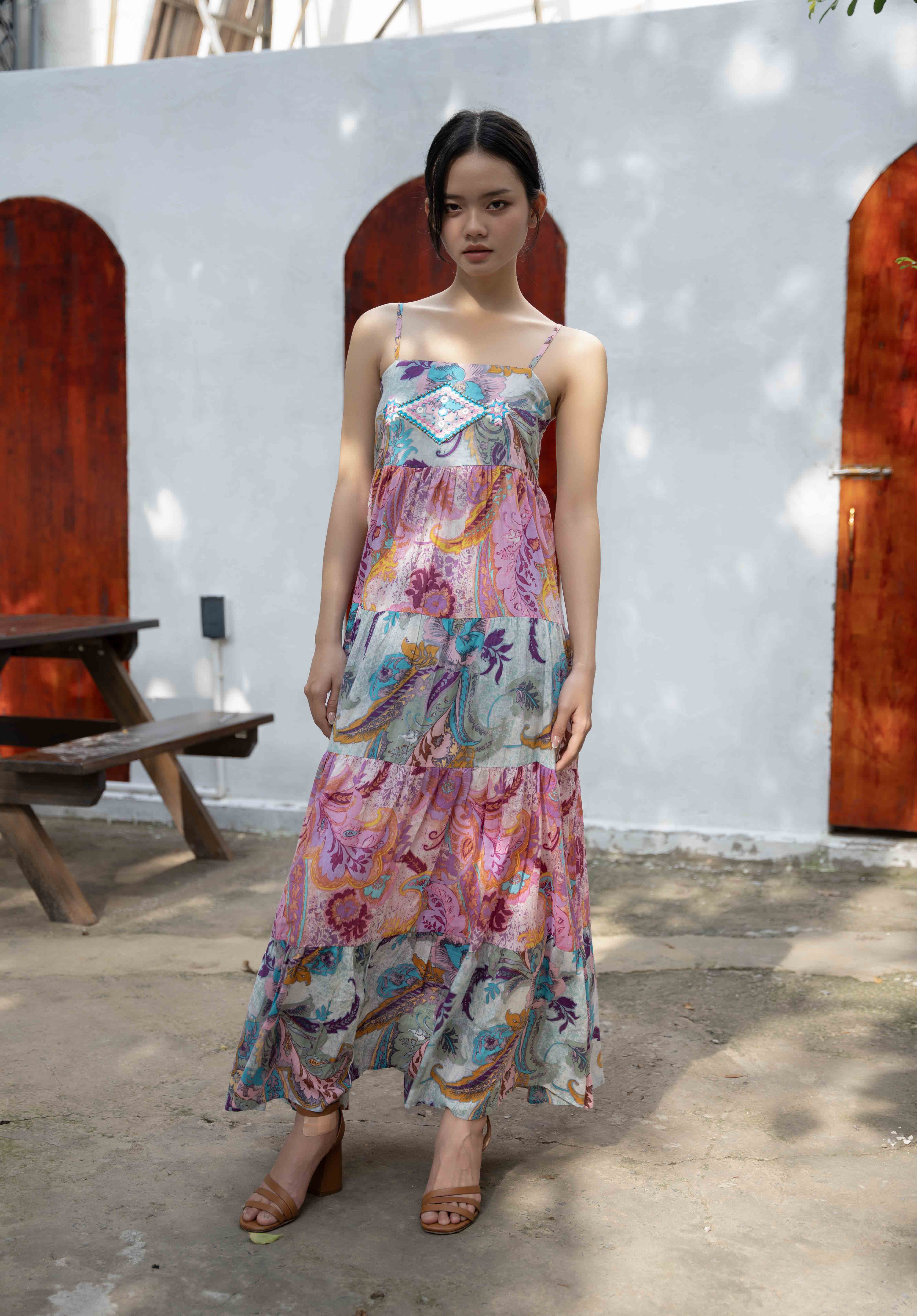 Maxi 2 Dây Cotton Isla Bonita