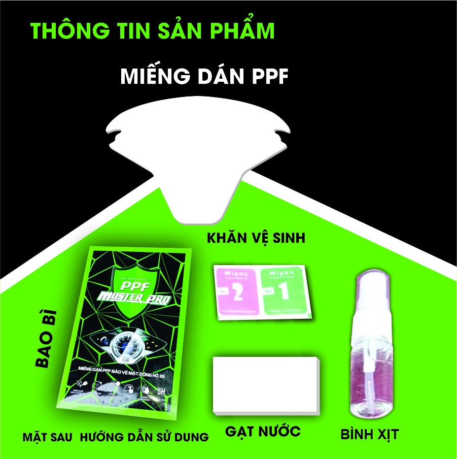 Miếng Dán PPF Bảo Vệ Mặt Đồng Hồ Xe SH VN 2017 - 2019 , SH 2020 - 2023 125 - 150 - 160 - 350i | Chất Liệu Film PPF