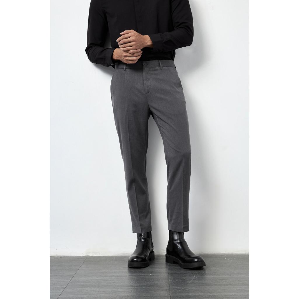 Quần Vải Nam Form Slim Crop vải mềm - 10F21PFO002CR1 | LASTORE MENSWEAR