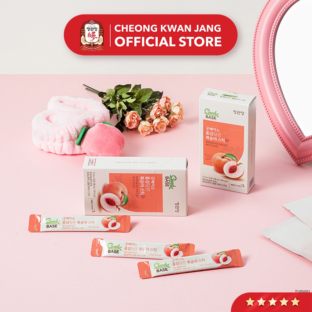 Nước Hồng Sâm Hàn Quốc Goodbase Tinh Chất Đào