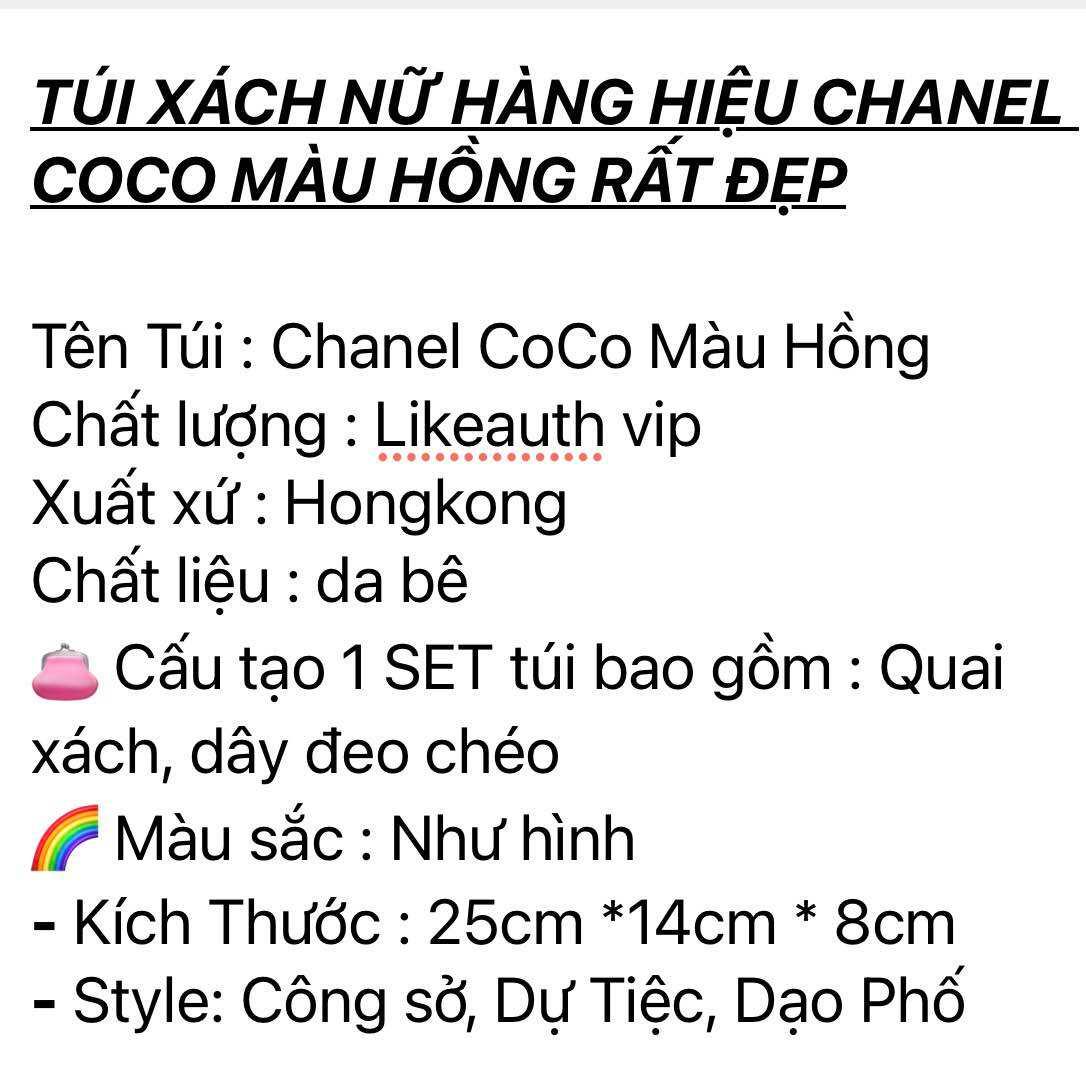 Túi xách Tay Nữ Hiệu CN Coco Handle 24- Likeauth vip trandy luxury