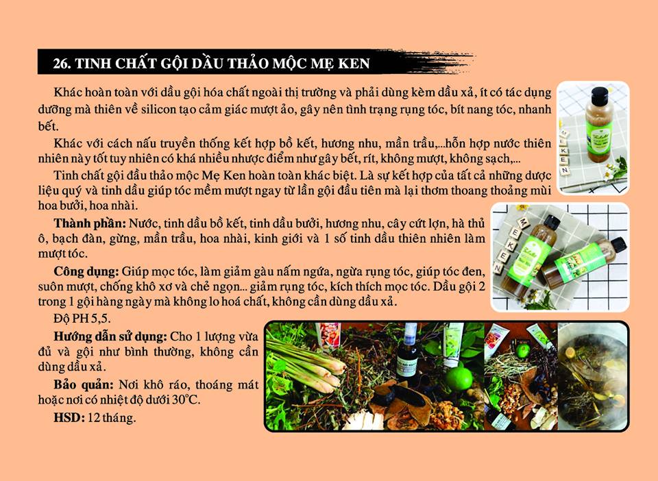 COMBO DẦU GỘI VÀ TINH BƯỞI MẸ KEN