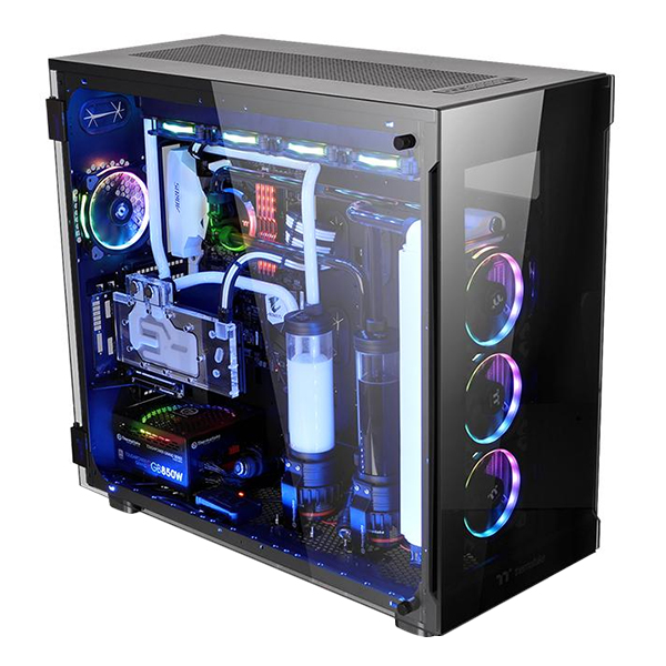 Vỏ Case Máy Tính Thermaltake View 91 Tempered Glass RGB Edition CA-1I9-00F1WN-00 E-ATX - Hàng Chính Hãng