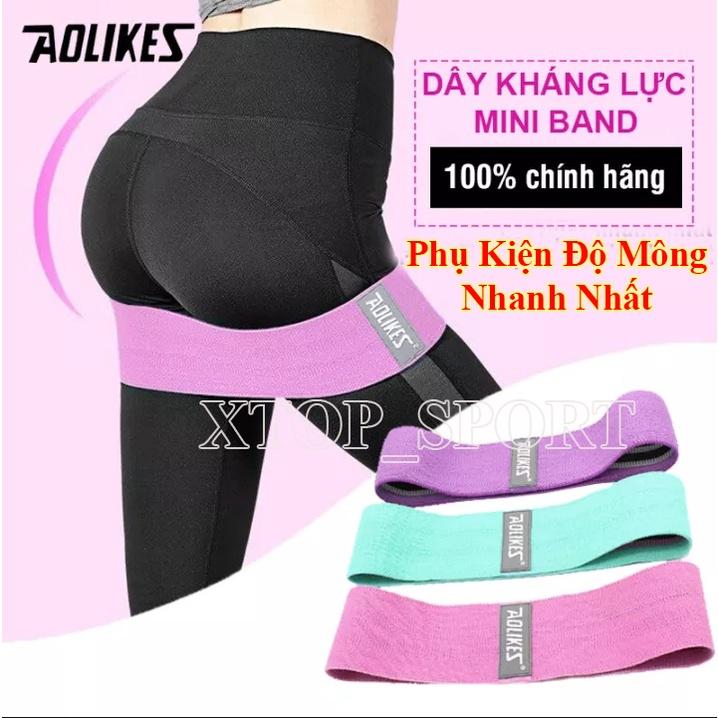 Dây MiniBand, Dây kháng lực tập gym Aolikes tập chân mông phụ kiện tập gym tốt nhất hàng chuẩn -anhsonnd18