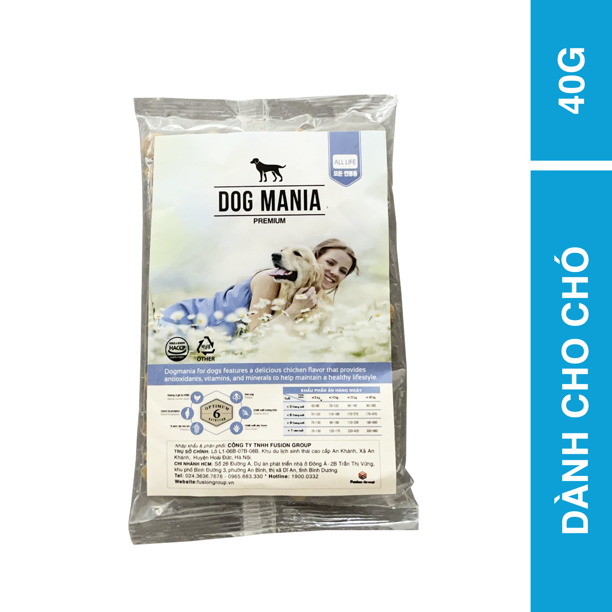 [ 40g ] - Thức ăn cho chó mọi lứa tuổi Dog mania