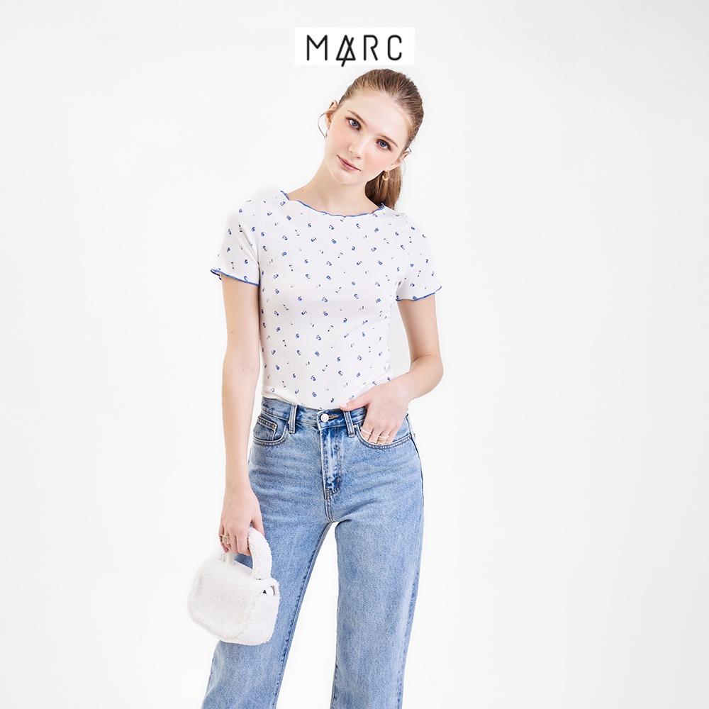 Áo thun nữ MARC FASHION hoa cuốn biên FATN0493