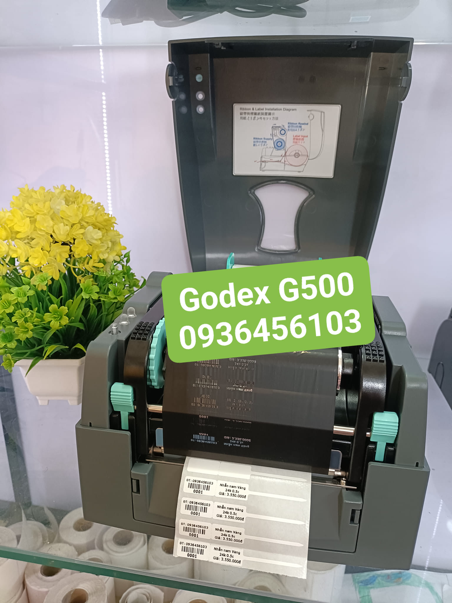 Máy in tem mã vạch Godex G500 - Hàng nhập khẩu