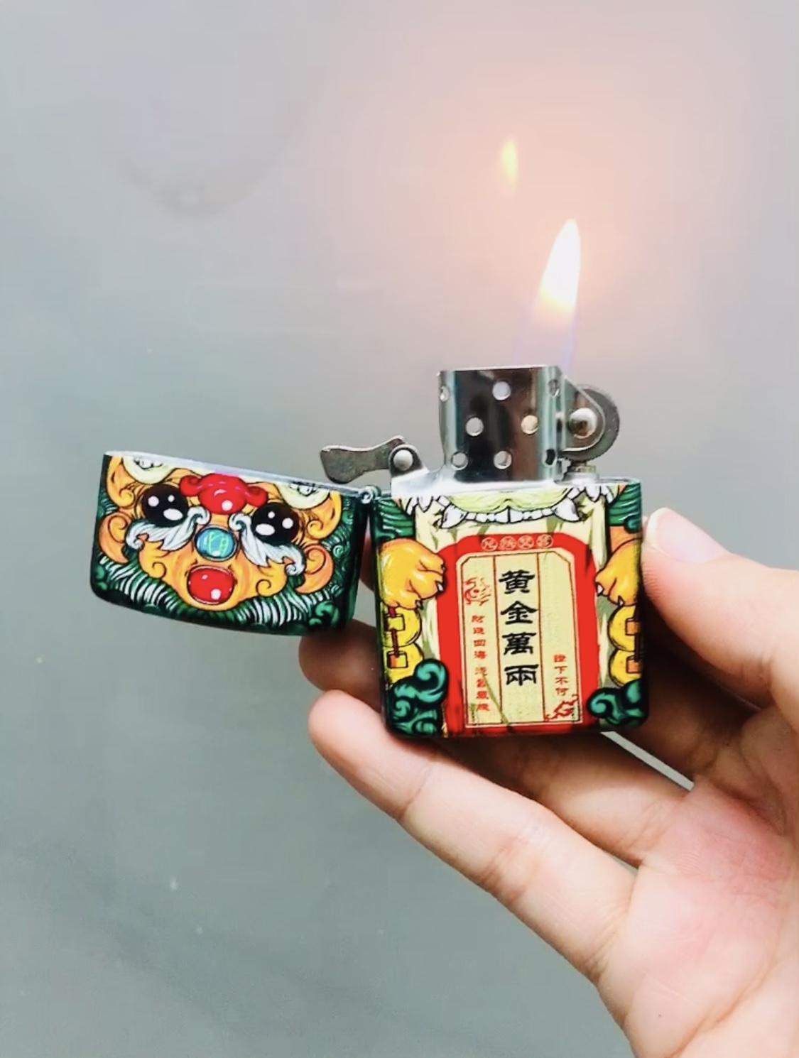Hột Quẹt Bật Lửa phiên bản nhật "Vàng Đầy Túi" may mắn H39 - xài xăng