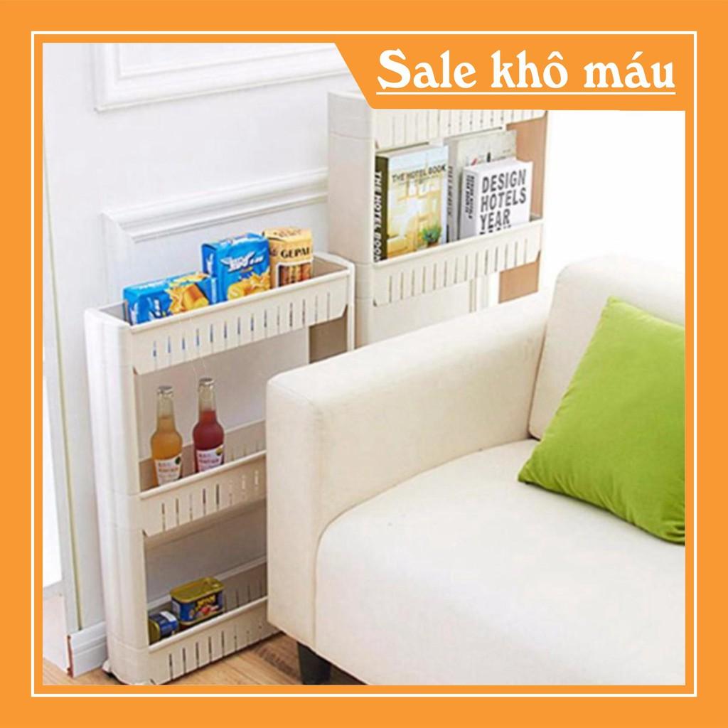 Kệ 3 tầng để đồ đa năng có bánh xe