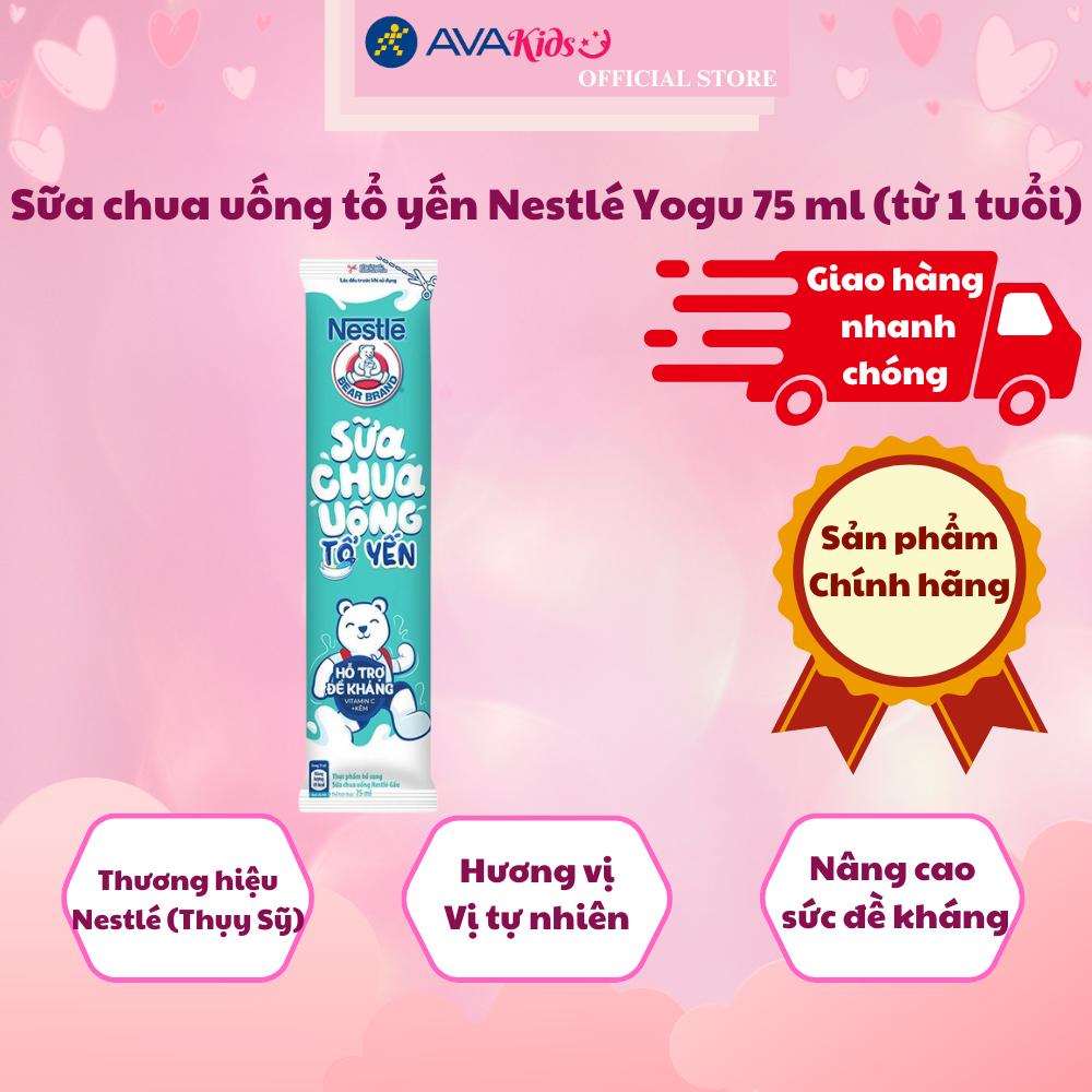 Sữa chua uống tổ yến Nestlé Yogu 75 ml (từ 1 tuổi)
