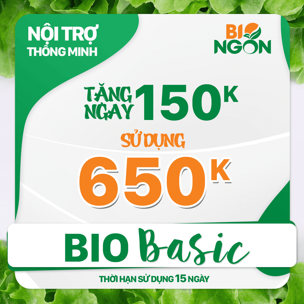 Bio Ngon - HCM [E- Voucher] Voucher 650k mua hàng tại website Bio Ngon