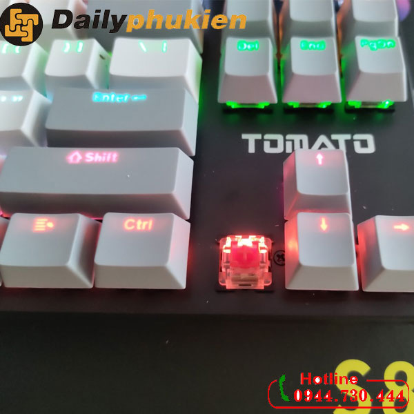 Bàn phím cơ mini Tomato S87 mix màu