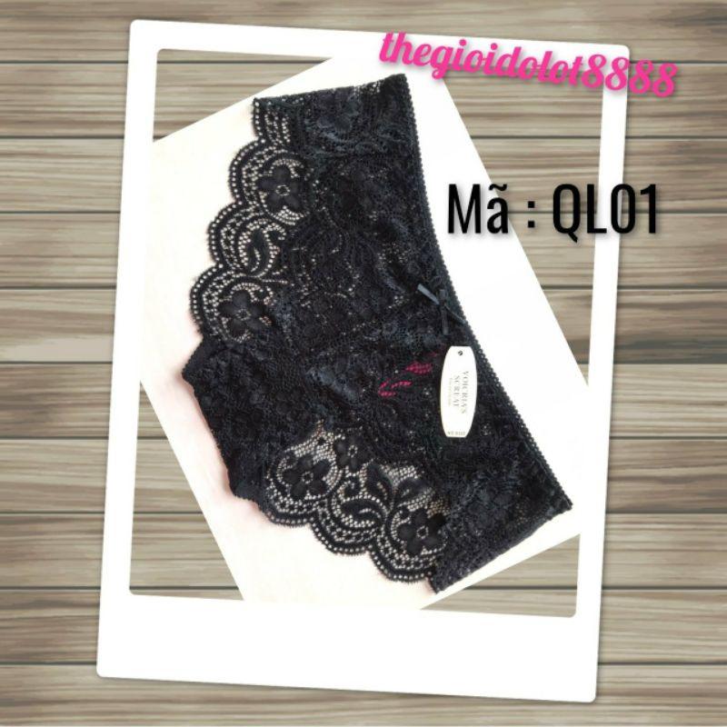 Quần lót ren chất liệu cotton co giãn tốt mã đặt hàng QL01
