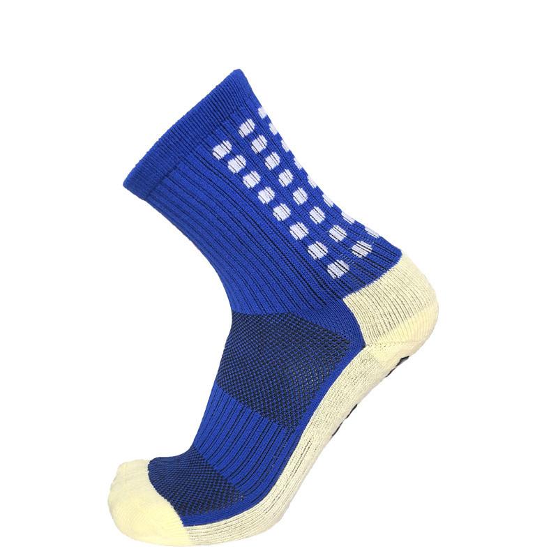 Vớ cotton phong cách mới nhất phim chống trượt đáy khăn dày dày cho nam vớ bóng đá ống giữa thể thao thấm hút mồ hôi vớ bóng rổ ống ngắn