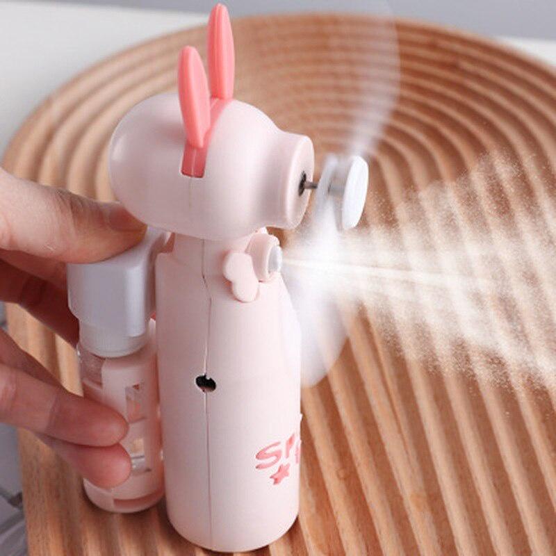2000mAh Portable Water Spray Mist Fan Electric USB Rechargeable Handheld Mini Fan Cooling Air Conditioner Humidifier for Outdoor