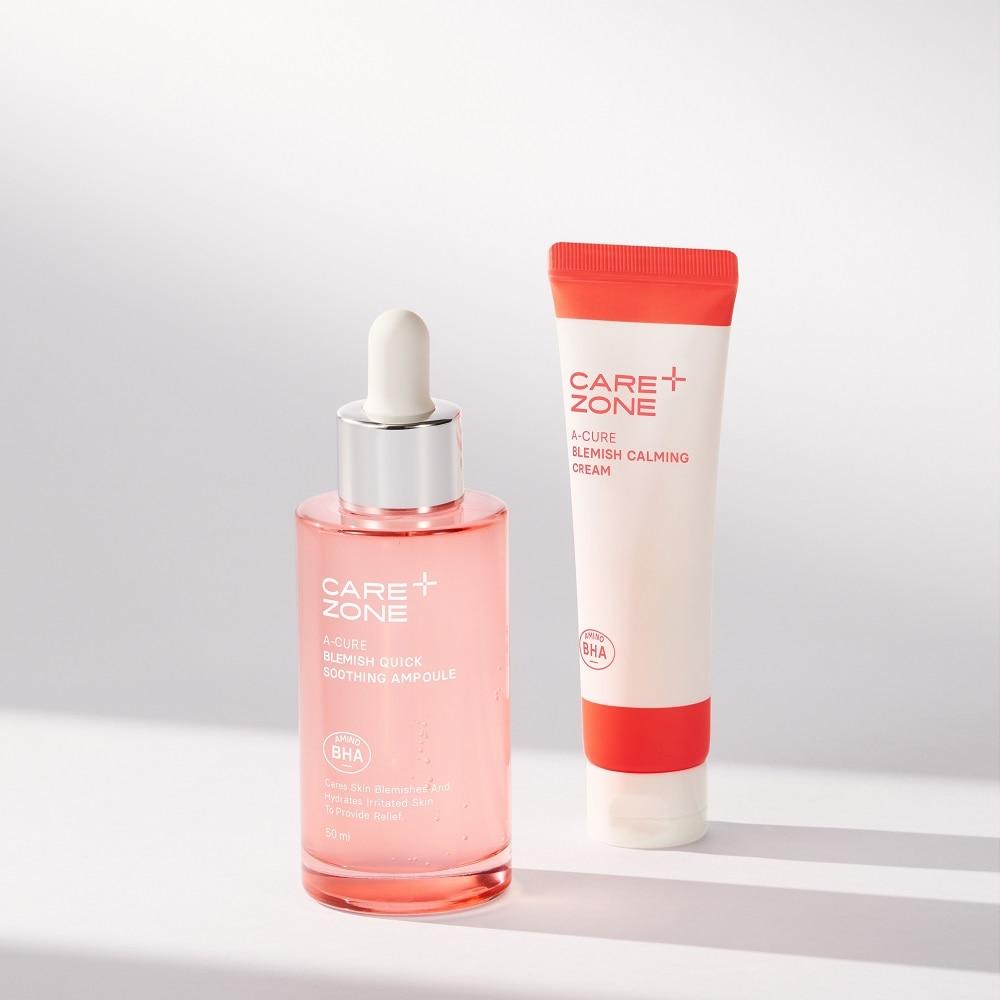 Combo 2 Bước Carezone (Tinh Chất A-Cure Ampoule 50ml+Kem Dưỡng A-Cure 31ml)