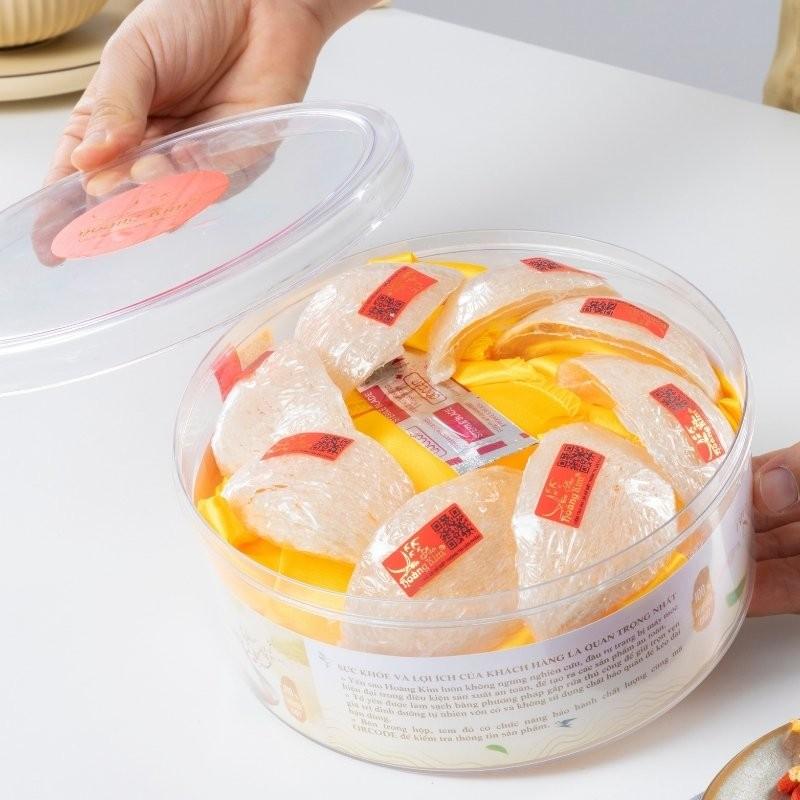Hộp Quà Yến Sào Lộc Kim Thịnh Vượng Hoàng Kim (Set 50g Tinh Chế Sợi Thượng Hạng &amp; 4 Hũ Yến Chưng) Quà Tặng Đối Tác
