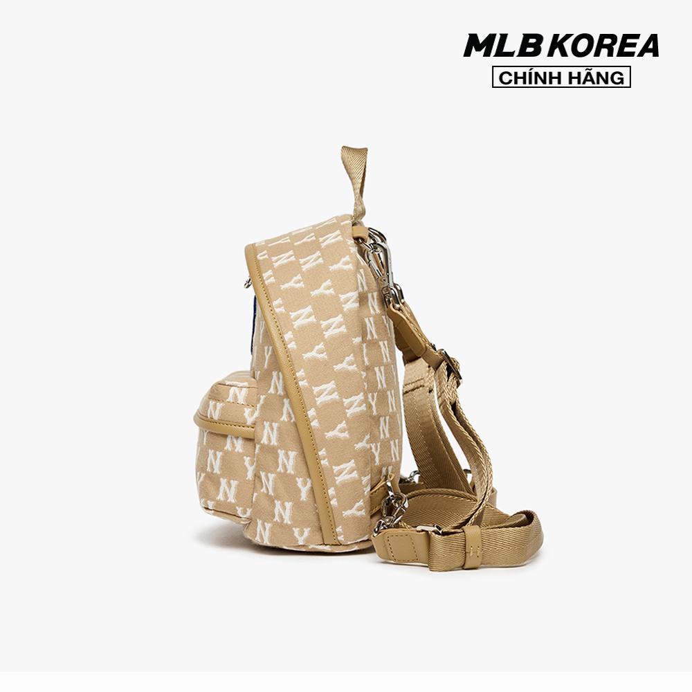 MLB - Balo mini phom chữ nhật Monogram Jacquard 3ABKS012N-50BGD