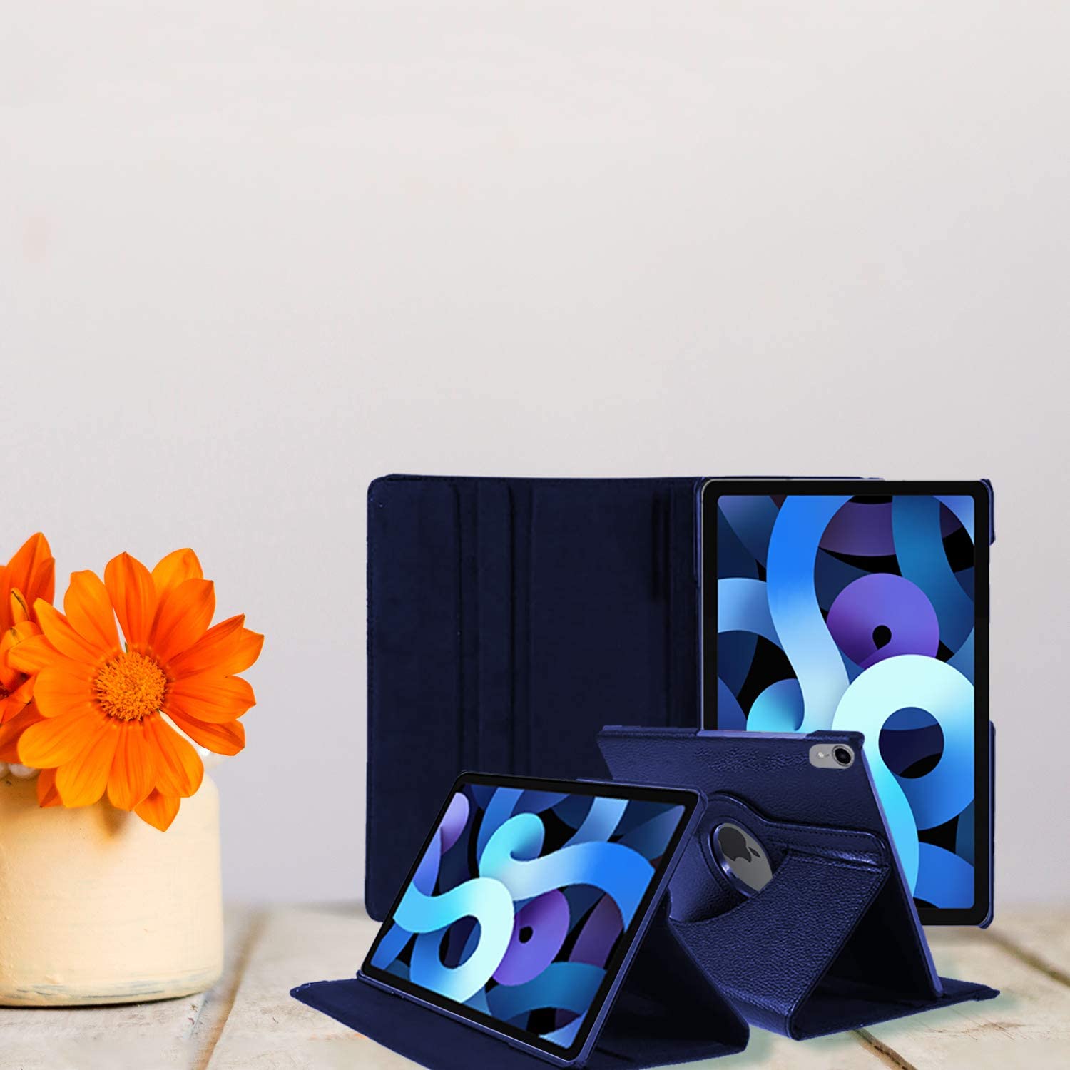 Bao da cho iPad Air 4 10.9 inch (2020) / Air 5 M1 10.9 inch 2022 xoay 360 độ hiệu HOTCASE (chống bụi chấm thấm tiện lợi. cơ chế Smartsleep) - Hàng nhập khẩu