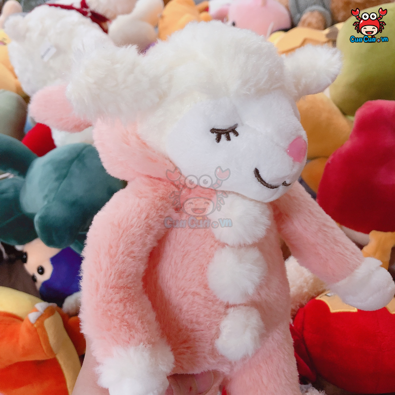 Cừu bông mặc áo có mũ dễ thương - Gấu bông cừu cute quà tặng cho bé