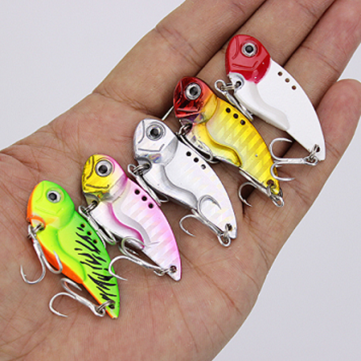 Mồi câu cá sắt Funny VIB lua cá lóc, trê, nheo 4.5cm 12gram/3.5cm 7.5gram màu ngẫu nhiên