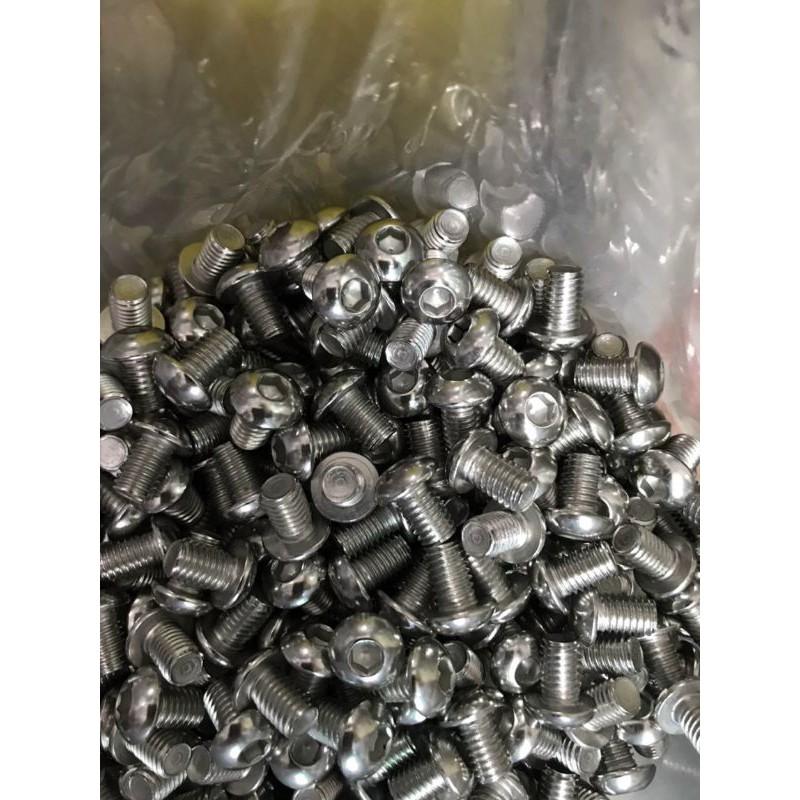 Bulong inox 201 M6 LGC đầu cầu Combo 200 chiếc