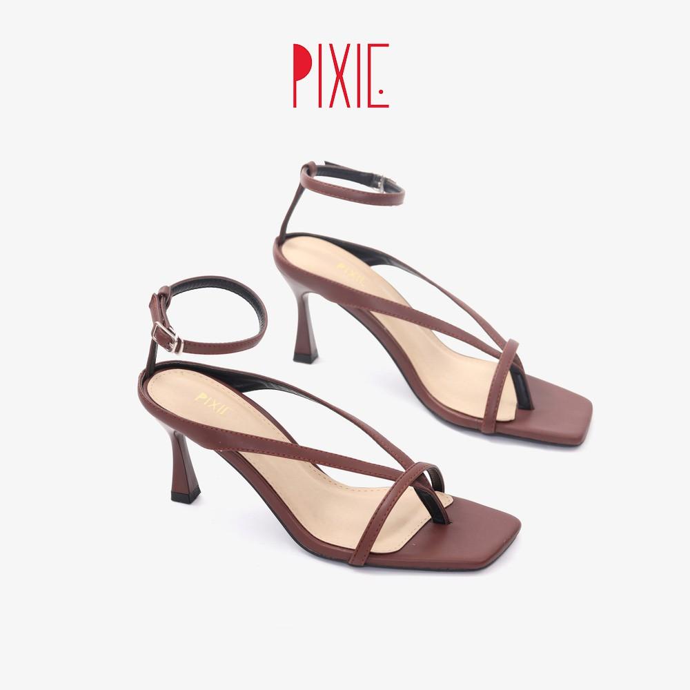 Giày Sandal Cao Gót 7cm Xỏ Ngón Pixie X730