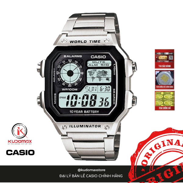 Đồng hồ Casio Nam AE-1200WHD-1AVDF – Kudomaxstore