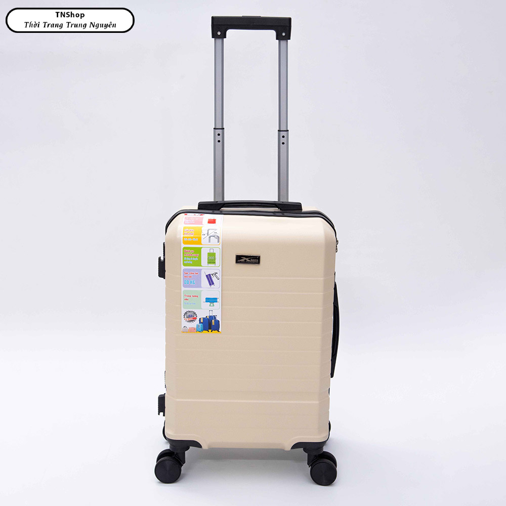 Vali Du Lịch Xbags White Titan Pro XB 6105 - Vali 20 Inch Có Cổng Sạc USB Tiện Lợi, Khóa TSA, Nhựa ABS Chống Va Đập, Thiết Kế Hiện Đại, Bền Bỉ