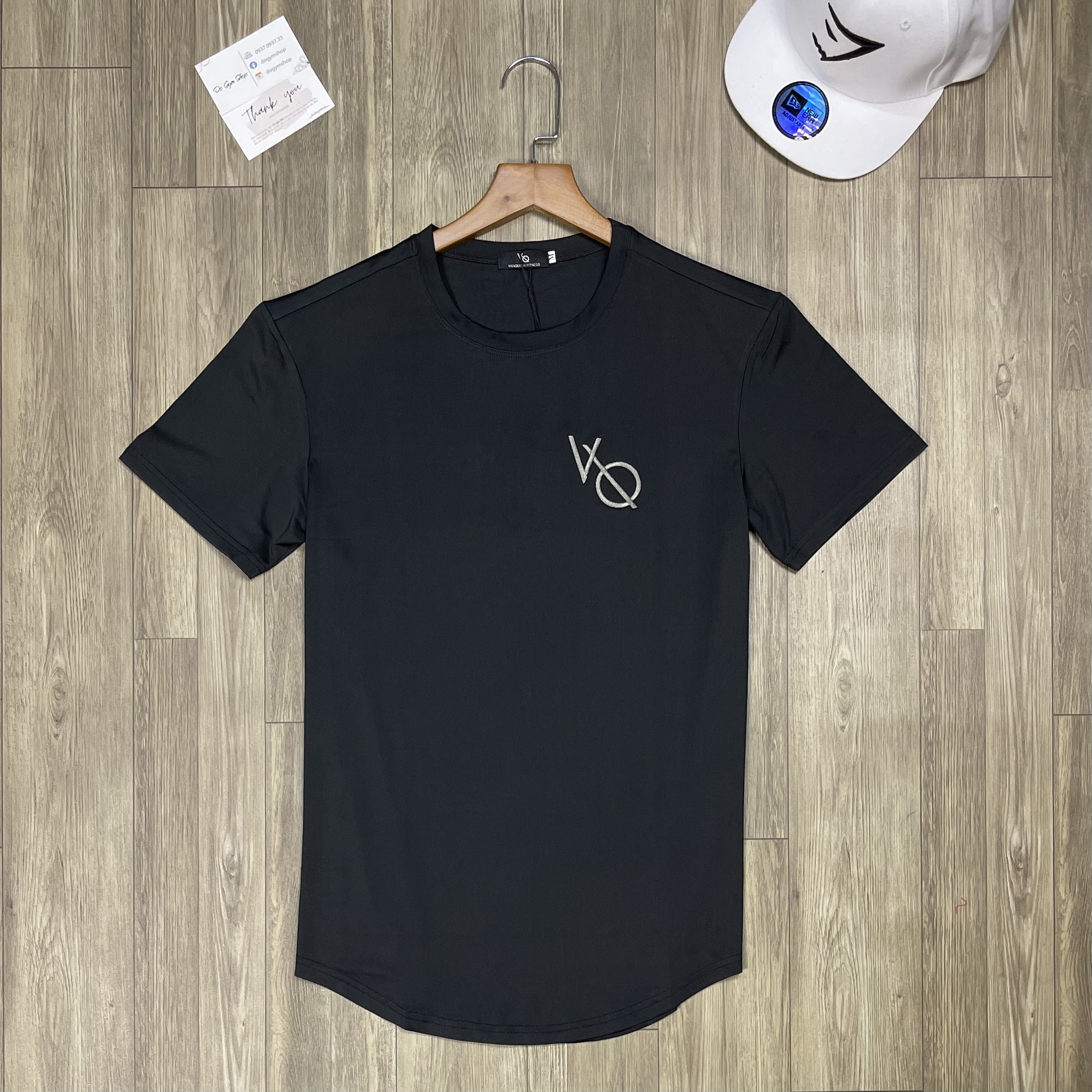 Áo thun tập gym nam DO GYM SHOP form ôm body, logo thêu, thun lạnh co giãn 4 chiều siêu thoáng mát