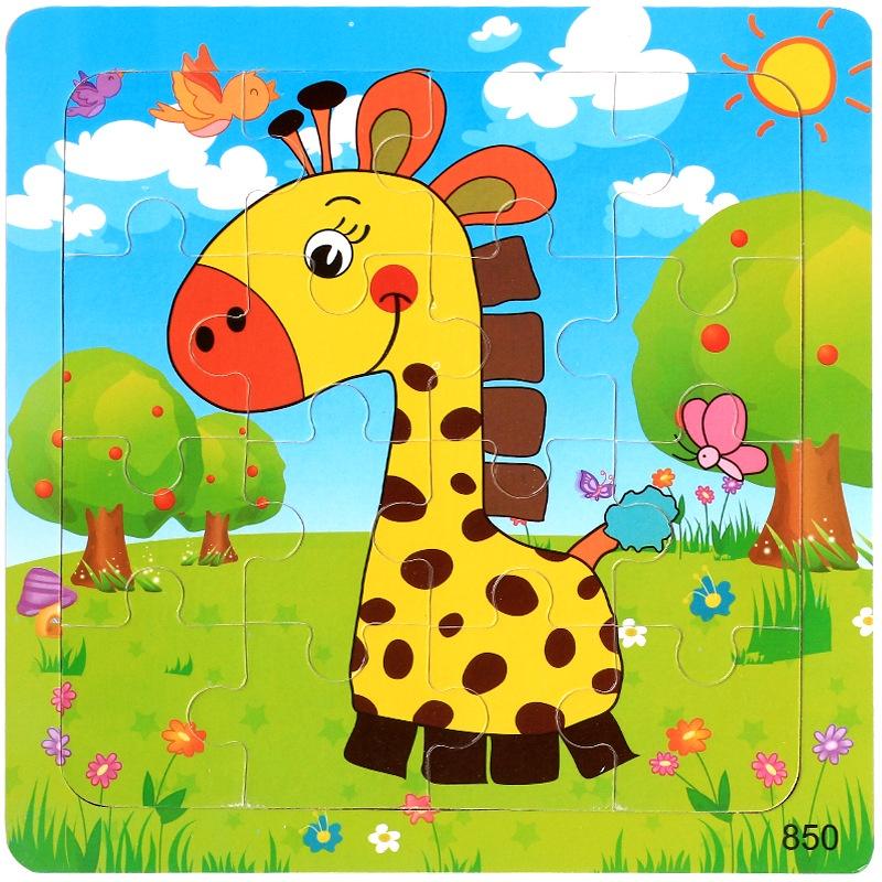 Đồ chơi tranh xếp hình 16 miếng puzzle - Đồ chơi giáo dục thông minh trẻ em