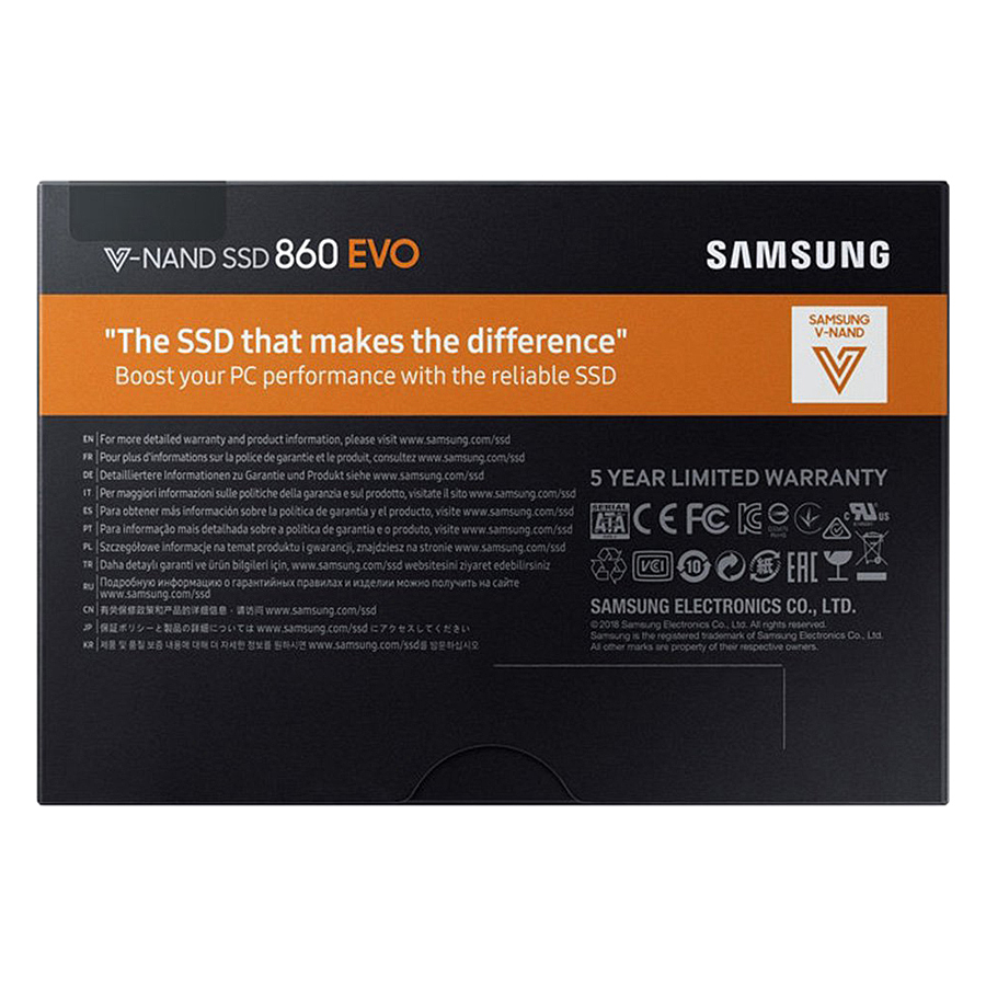 Ổ cứng SSD Samsung 860 Evo 2.5-Inch SATA III - Hàng Chính Hãng - 500GB