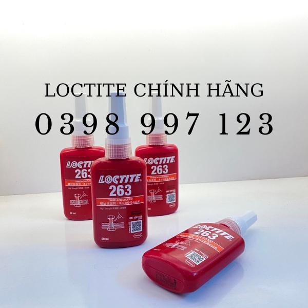 Keo dán khóa ren 263 ,chống rung xoay ốc vít, Loctite 263 - 50ml