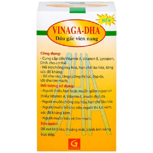 Dầu Gấc DHA nguyên chất bổ sung thêm DHA – Hỗ trợ giảm lão hóa, nâng cao sức đề kháng, tăng cường thị lực – Hộp 100 viên