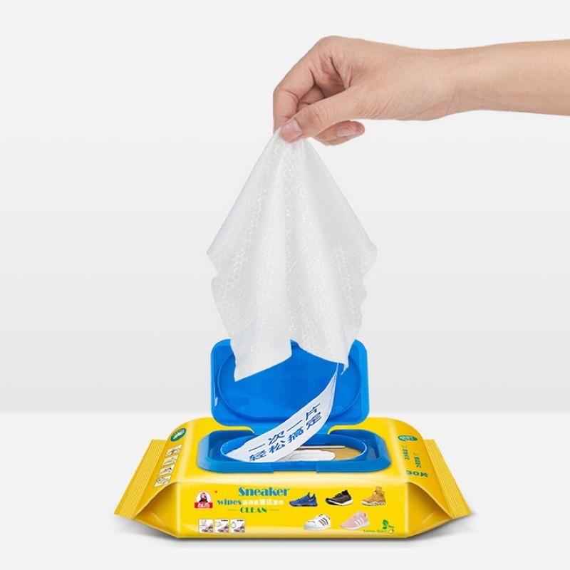 Gói 30 khăn giấy lau giày siêu sạch snaker