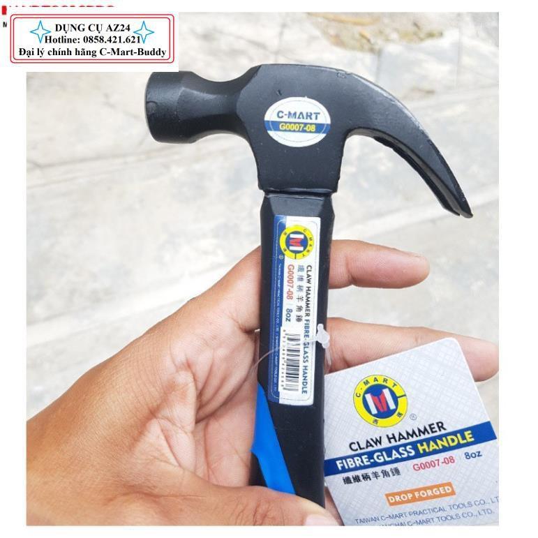 Búa nhổ đinh cán sợi thủy tinh 8oz G0007-08