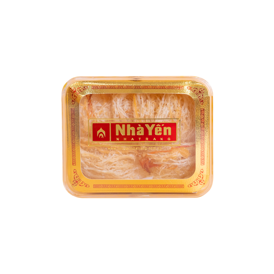 Tổ Yến Hồng Tinh Chế - Nhà Yến Nha Trang - Loại Chất Lượng - Hộp 50 Gram - Tổ Yến Sào Tinh Chế - Hàng Chính Hãng