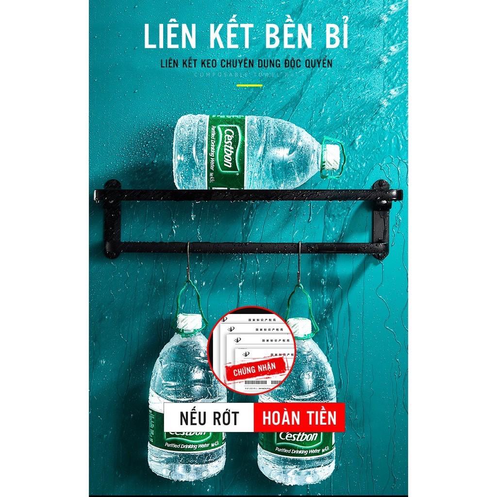 Giá Treo Khăn Nhà Tắm Cao Cấp Phong Cách Bắc Âu, Dán Tường Tiện Dụng, Không Khoan Đục