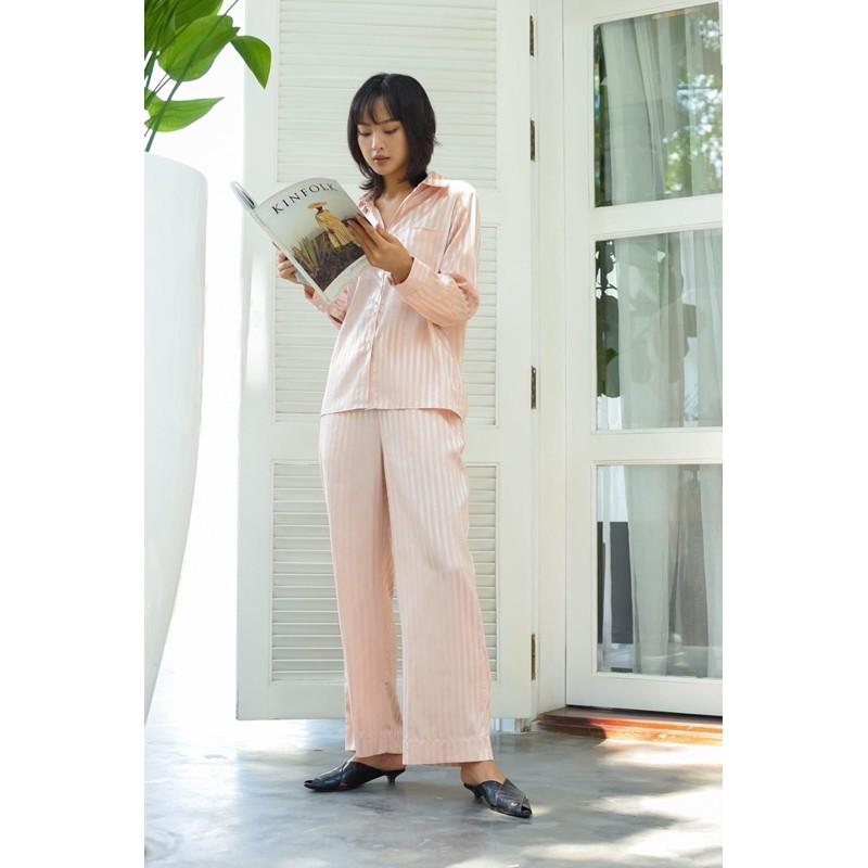 Baciami-Bộ Pijama Sọc Hồng