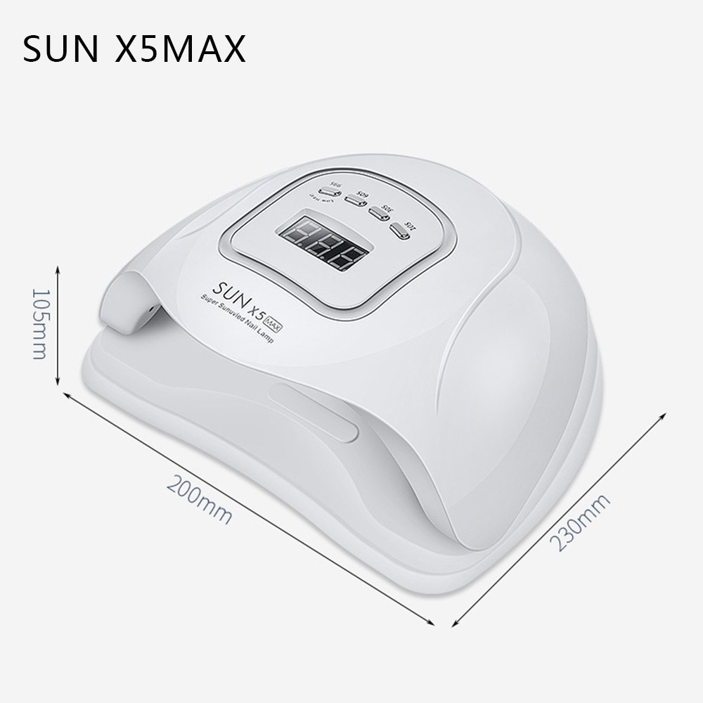 Máy Hơ Sấy Khô Móng Tay Chân Làm Khô Gel Sơn Nhanh Chóng Sun 5X Max Công Suất 180W 36 Bóng Đèn Led